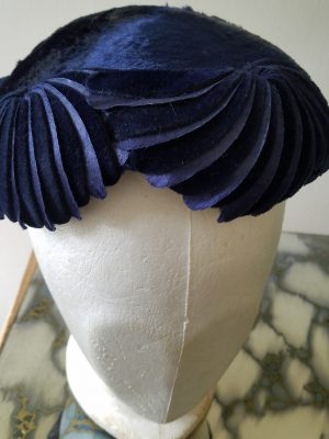 Vintage Navy Sophia Hat