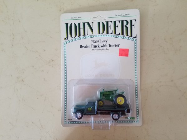 John Deere ERTL 1950 Chevy Dealer Truck with Tractor Die Cast Metal
