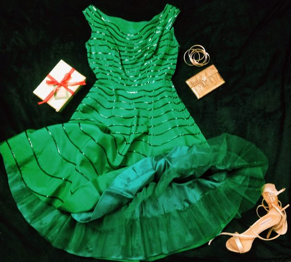 Vintage Green Sequin