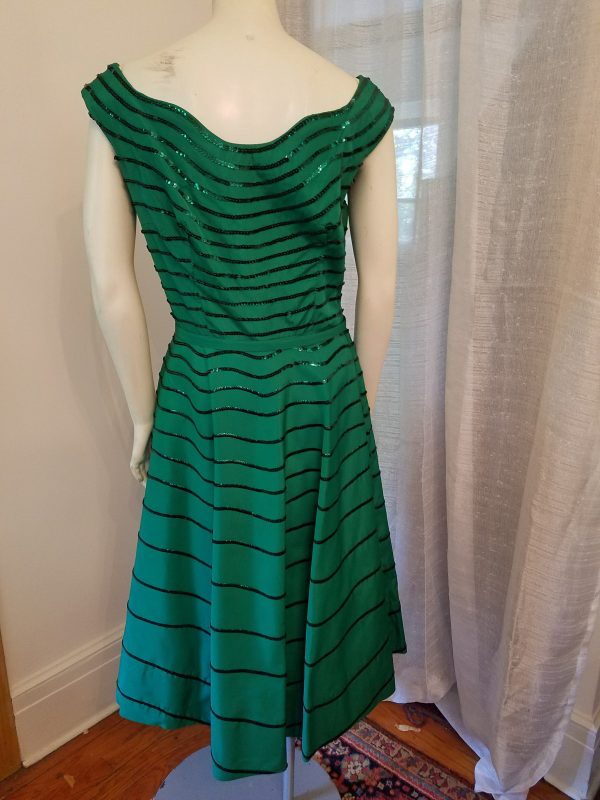 Vintage Green Sparkle Dress