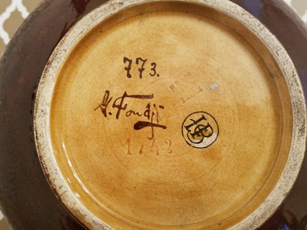 Vintage Gazo Foudji Hand Signed Vase