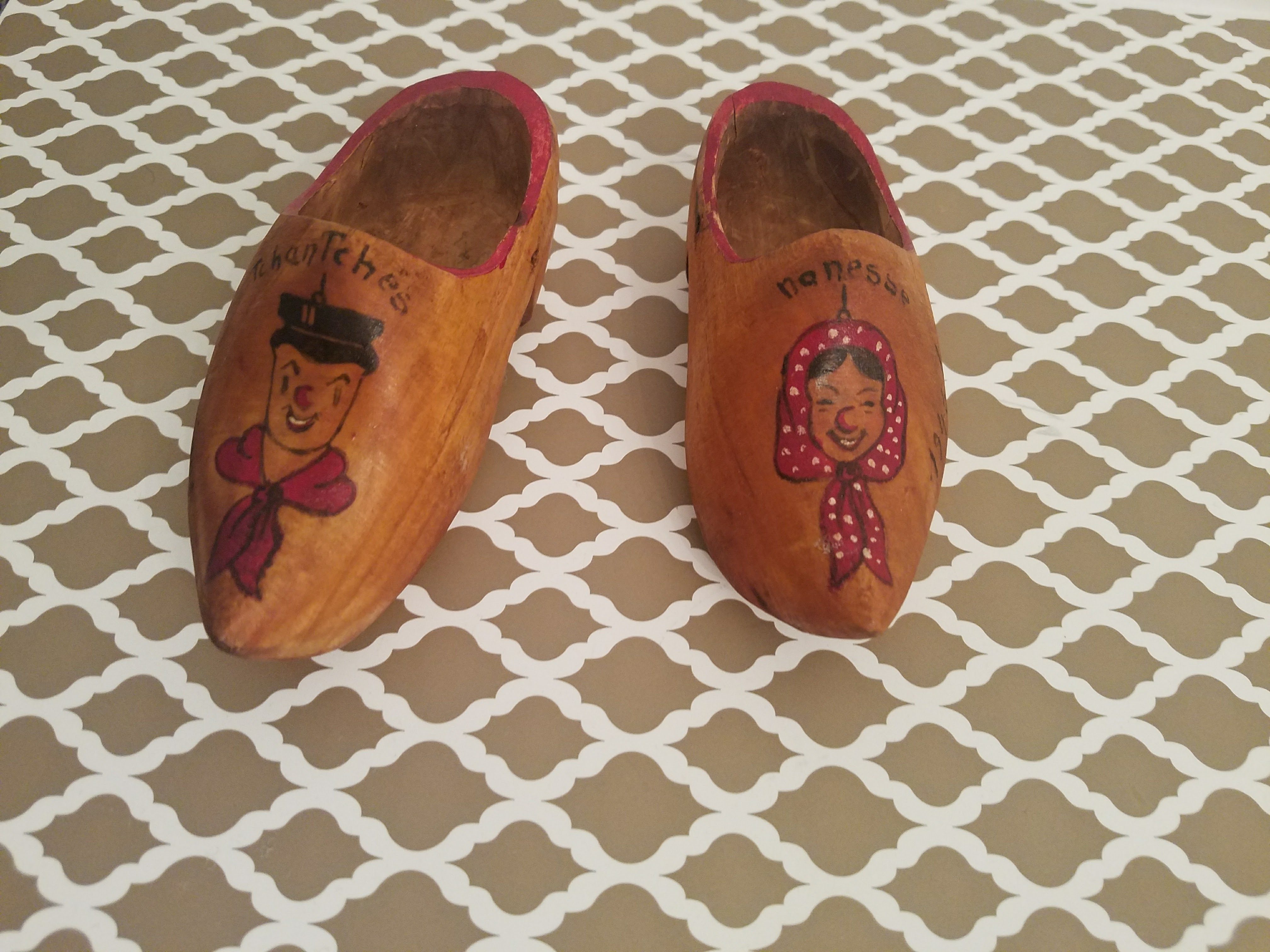 1945 Souvenir Belgium Tchantches and Nanesse Wooden Shoes – Aunt Gladys ...