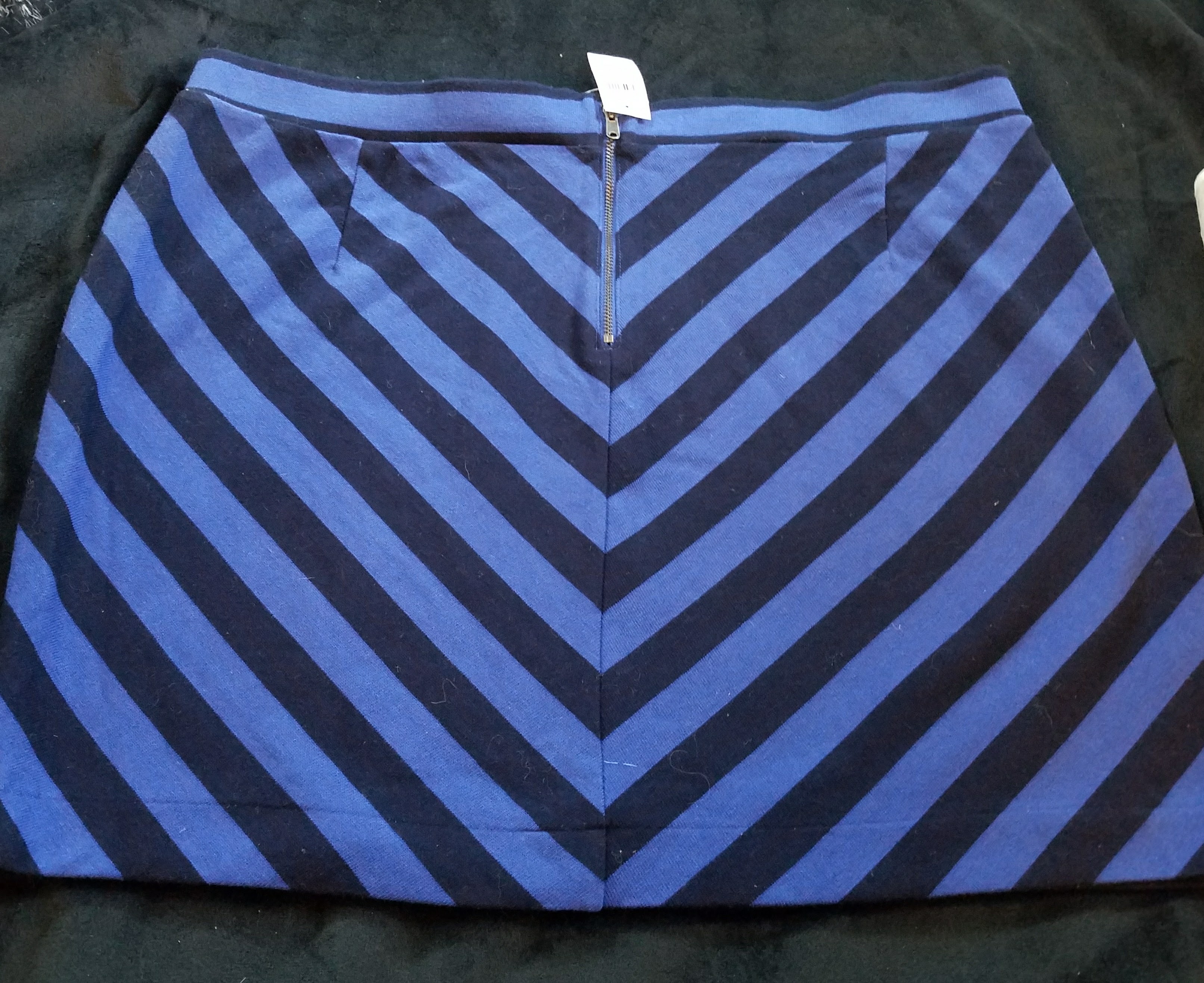 Varsity Blue-sy Stripe Skirt sz XL – Aunt Gladys' Attic