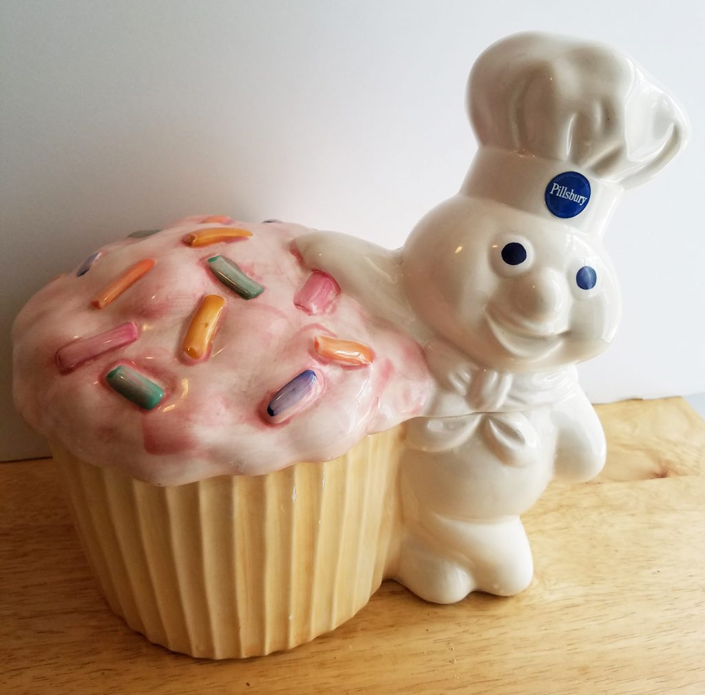 Benjamin & Medwin Inc. Pillsbury Doughboy Cupcake Cookie Jar – Aunt