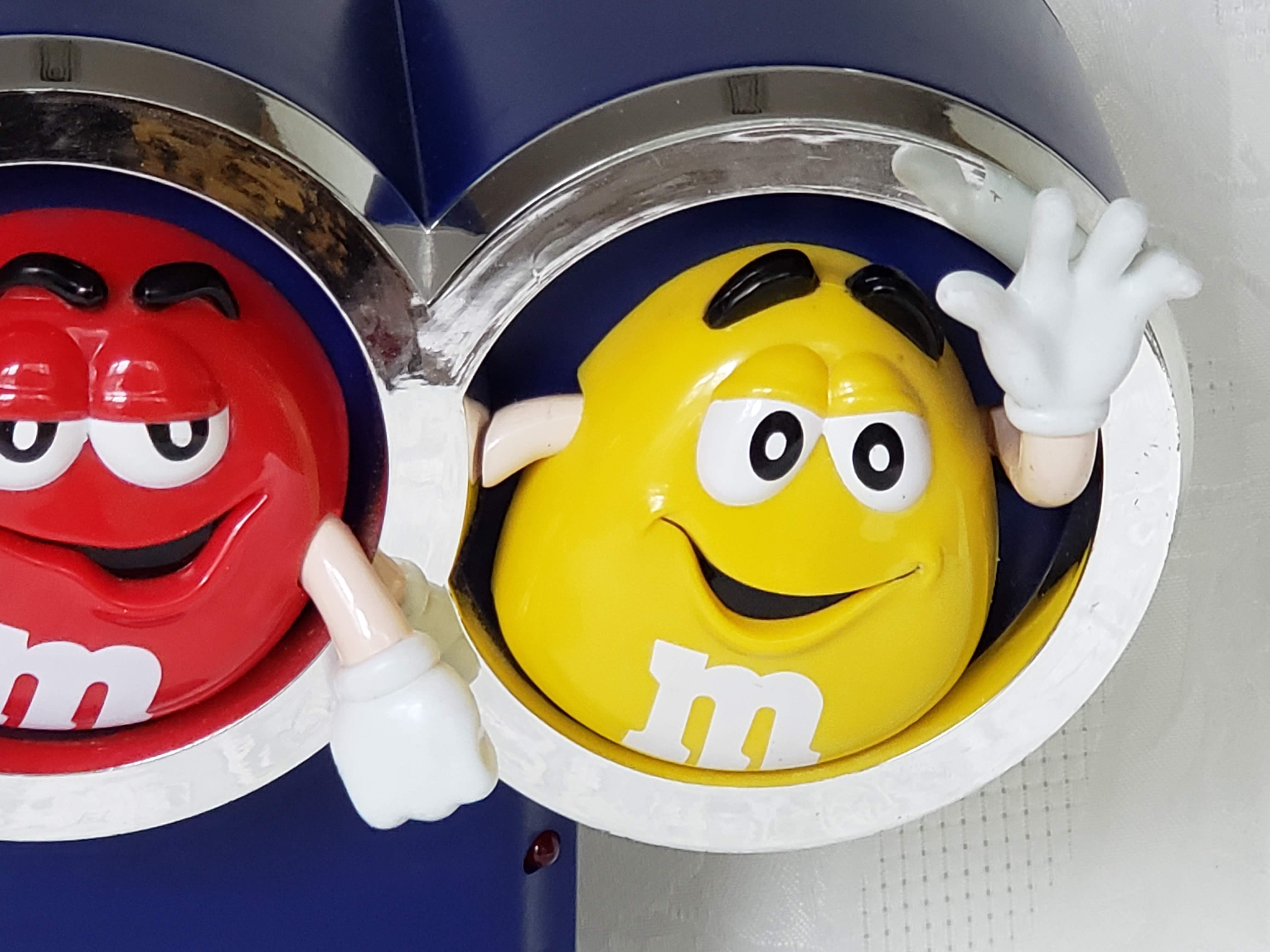 Yellow and Red M&M Candy Dispenser – Aunt Gladys' Attic