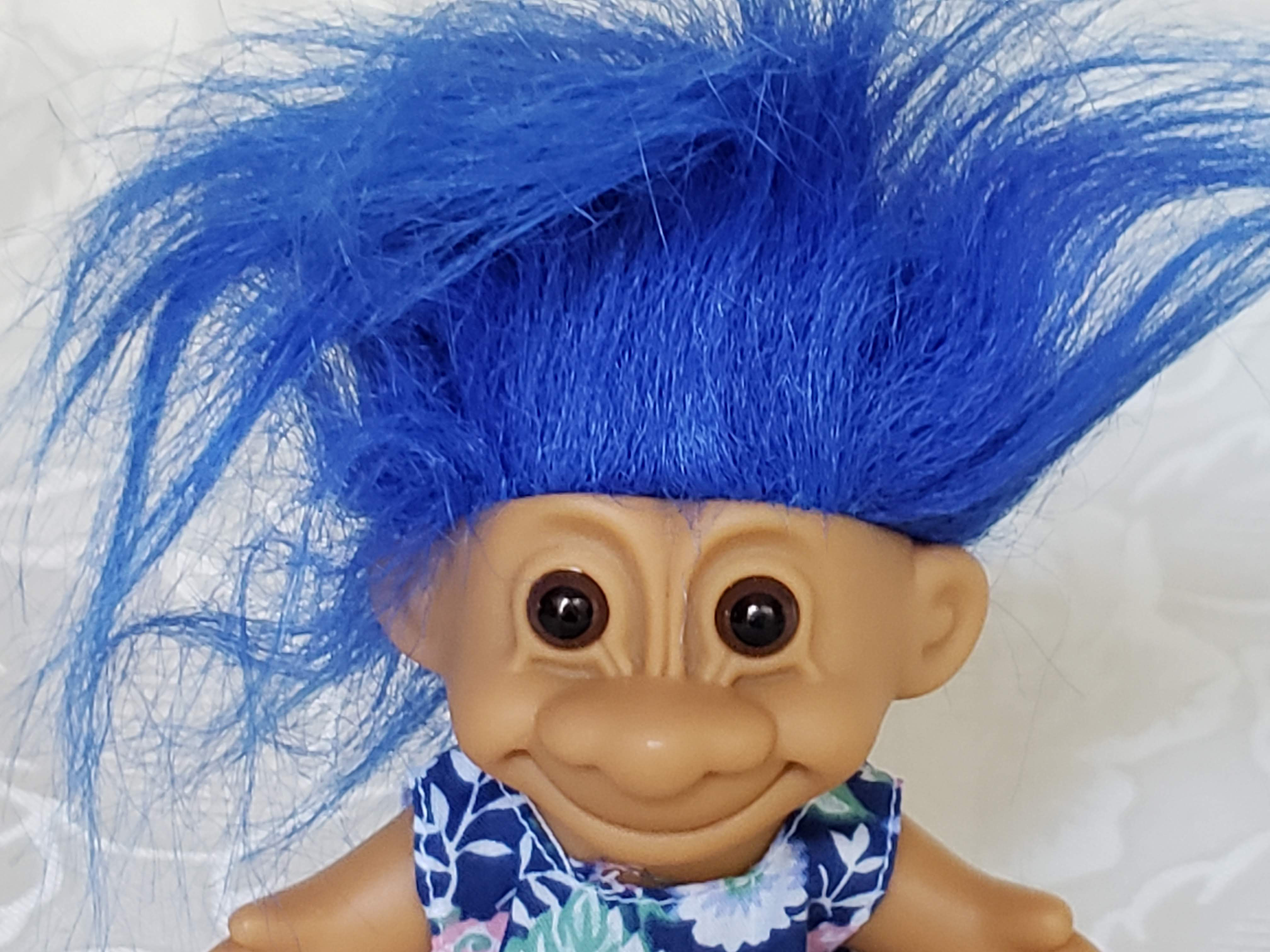 Blue Hair Troll Doll - 5" Russ Berrie - wide 4
