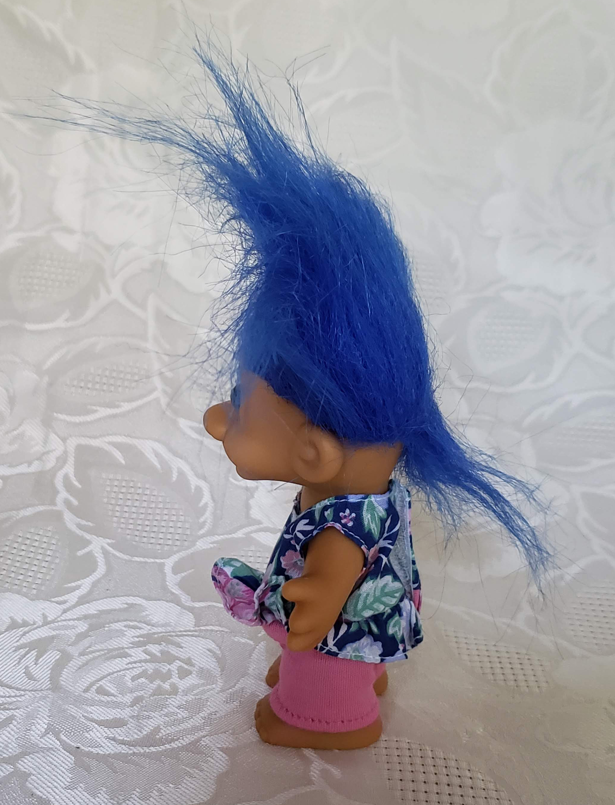 Russ Berrie Company Troll Blue Hair Doll Aunt Gladys Attic