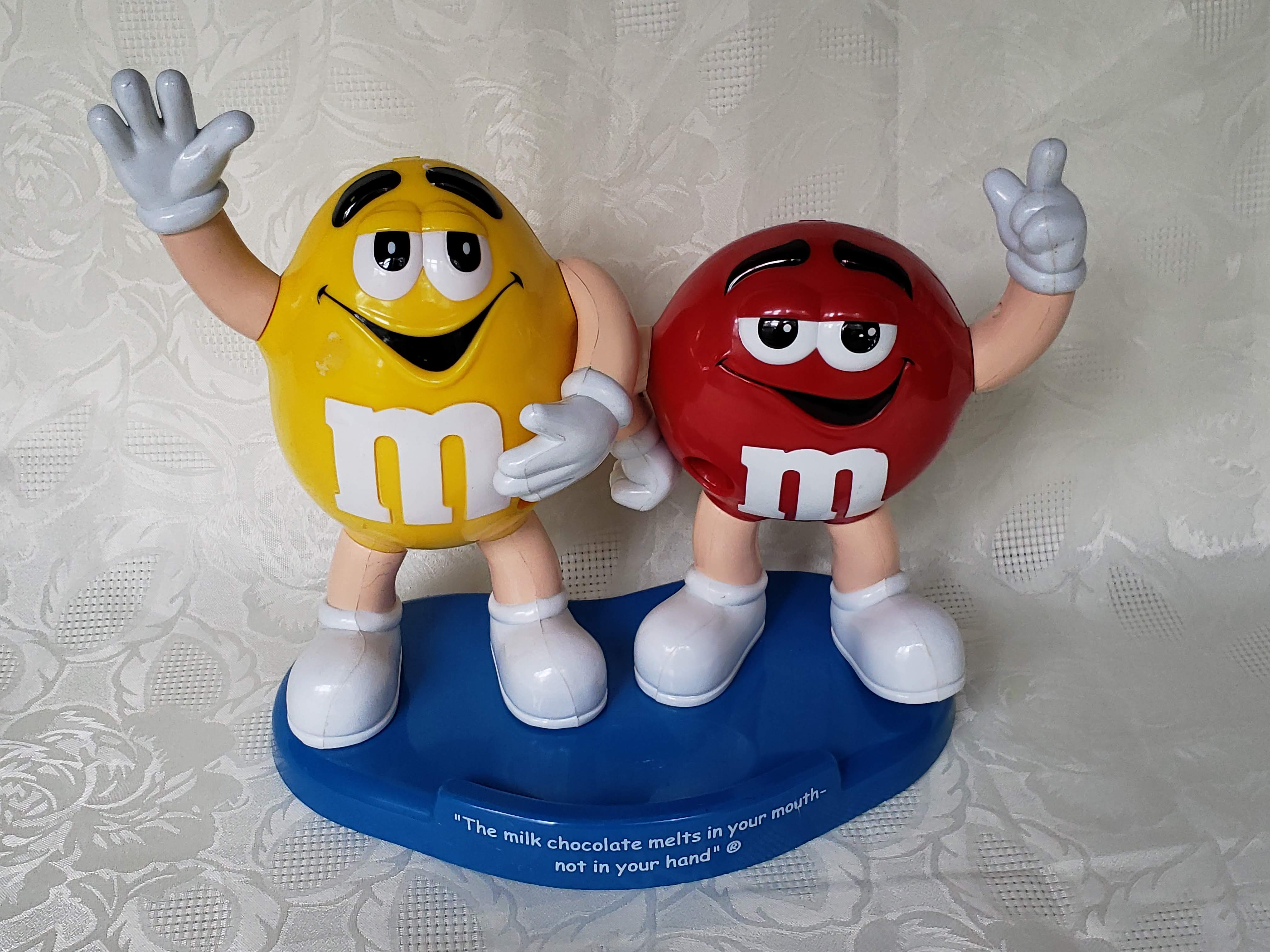 Yellow and Red M&M Candy Dispenser – Aunt Gladys' Attic