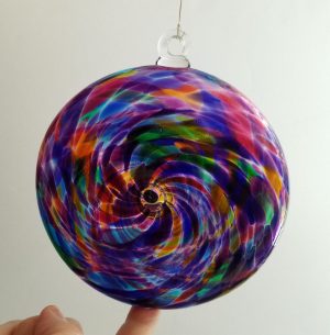 Multi-Colored Swirl Disk Ornament Sun Catcher