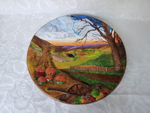 Autumn Scene Ceramic Decorative Plate
