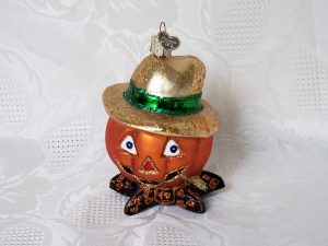 Pumpkin Glass Ornament