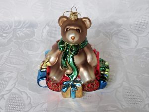 Fitz Floyd Old Fashioned Christmas Teddy Bear Ornament