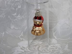 Glass Teddy Bear Ornament