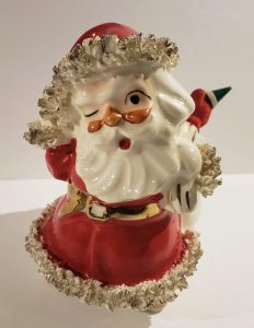 Vintage Lefton Spaghetti Santa Planter – Aunt Gladys' Attic