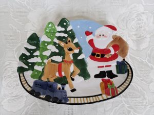 Lenox Rudolph Red Nosed Reindeer Canope Plate