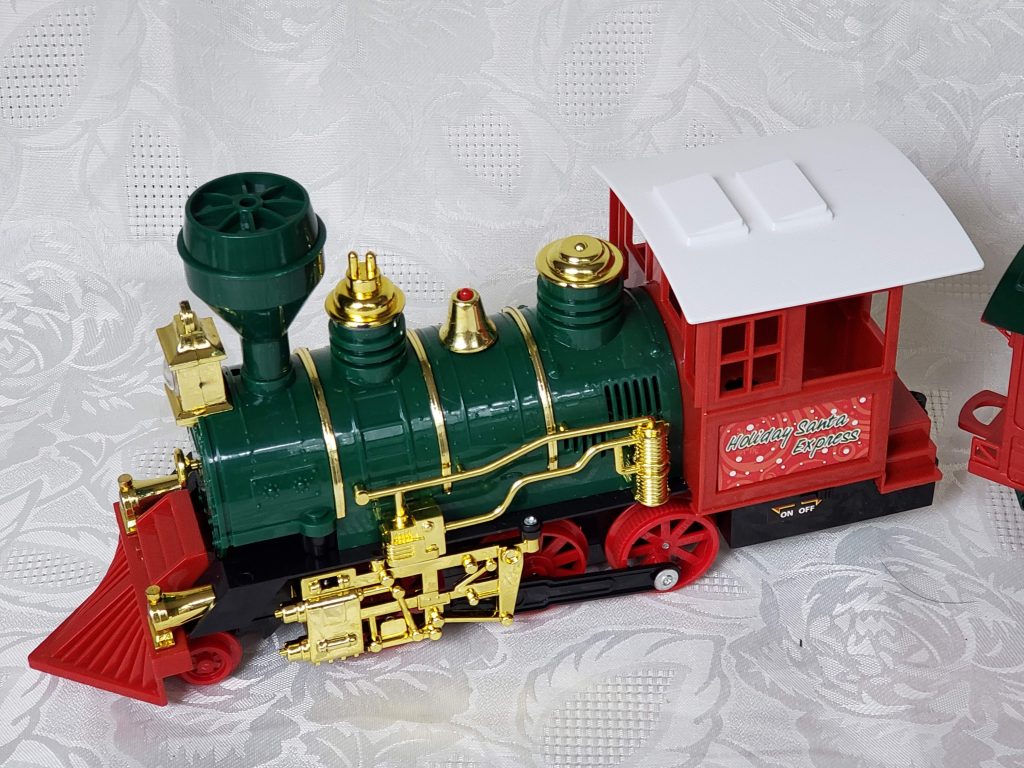 Merry Christmas Holiday Santa Express Train Set Locomotive 1024x768 