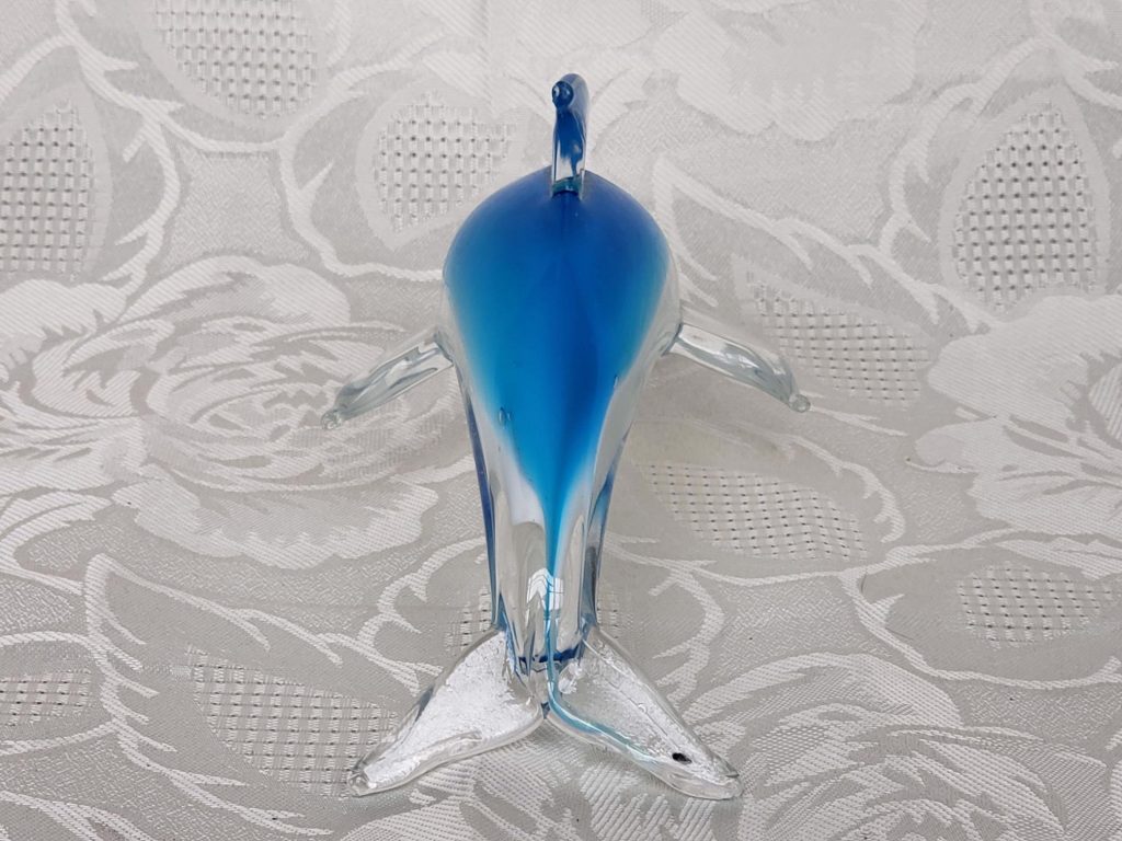 glass dolphin sculpture