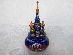 Hand Painted Wooden Russian Music Box