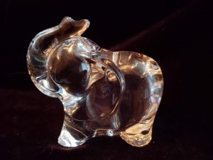 Lenox Glass Elephant Figurine Paperweight