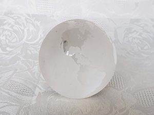 MERCK Glass Globe Paperweight