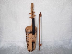 Mexican Primitive Art Hand Carved Violin