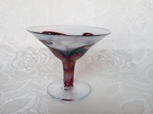 Ron Hinkle Iridescent Art Glass Goblet