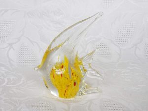 Glass Fish Figurine Paperweight