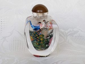 Signed Chinese Glass Snuff Bottle