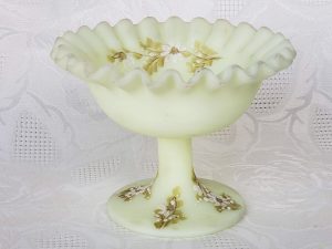Vintage Fenton Art Glass Pedestal Candy Dish