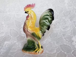 Crowing Rooster Figurine