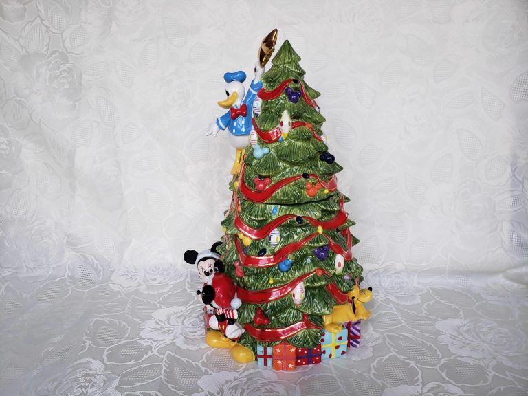 Disney Christopher Radko Mickey and Friends Christmas Tree Cookie Jar ...