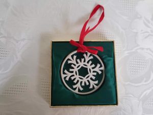Lenox China Yuletide Snowflake Ornament