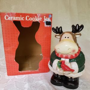 Moose Reindeer Cookie Jar