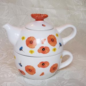 Avon Marjolein Bastin Poppies Tea for One Set