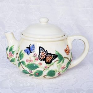 Harry and David Limited Edition Butterfly Teapot