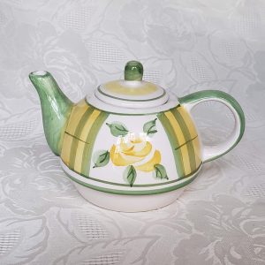 Royal Norfolk Yellow and Green Teapot