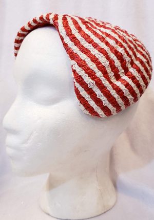 rRed and White Stripe Hat