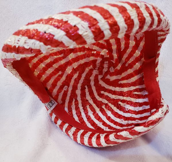 Red and White Stripe Hat