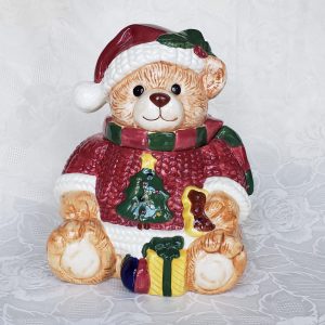 Jay Imports Christmas Teddy Bear Cookie Jar