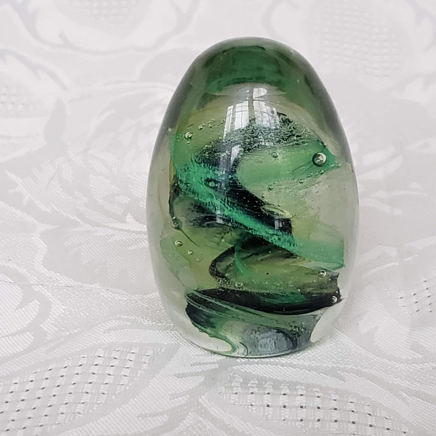 Art Glass Ovoid Paperweight – Aunt Gladys' Attic