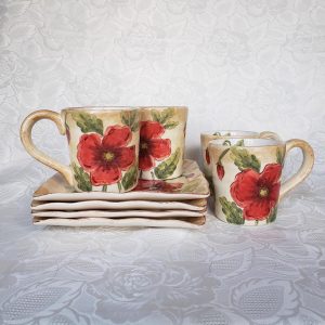 Poppies Mug and Plate Sets
