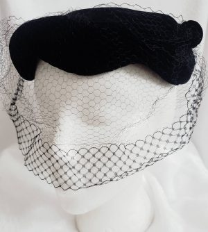 Black Vintage Ladies Hat