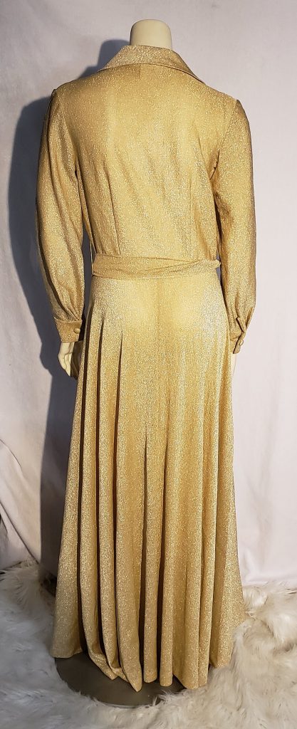 Vintage Donna Gold Lame Style Lori Till Dress – Aunt Gladys' Attic