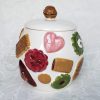 Vintage Cookies All Over Walnut Lid Cookie Jar – SOLD – Aunt Gladys' Attic