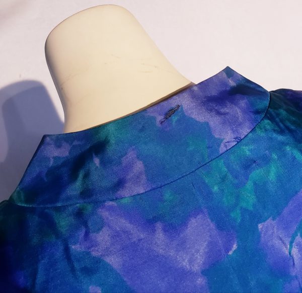 Vintage Silk Hayette Two-Piece Blue & Green Dress – Aunt Gladys' Attic