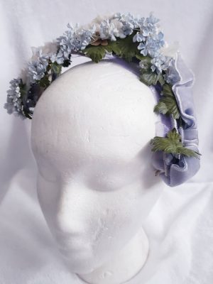 Blue Floral Vintage Crown