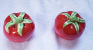 Vintage Pantry PTomato Salt and Pepper Shakers